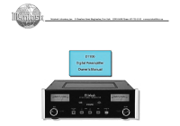 McIntosh D1100 - Owners manual
